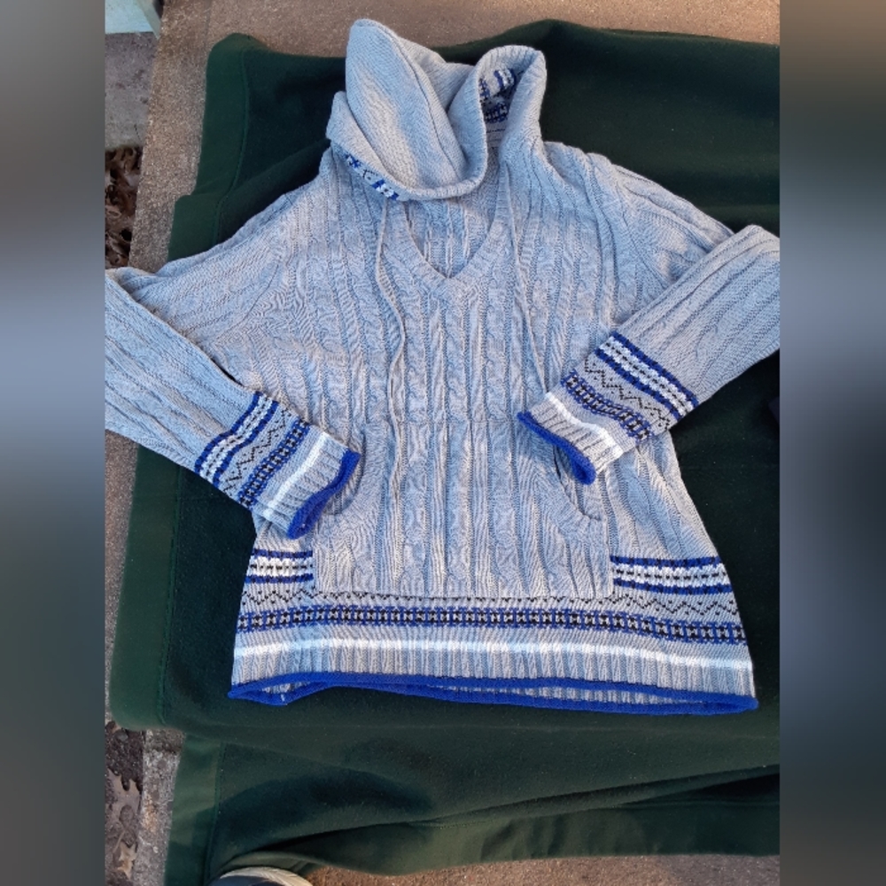 Sweater with Hood by Dress Barn